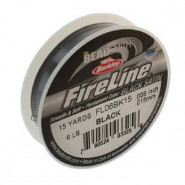 Fireline Perlenfaden 0.15mm (6lb) Black - 13.7m
